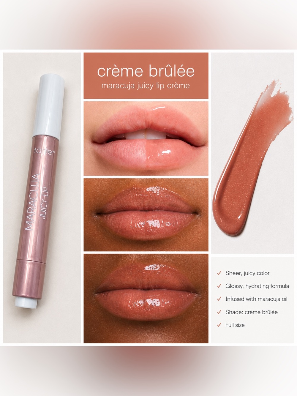 Tarte Maracuja Juicy Lip – Crème Brûlée